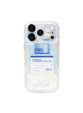 【写给冬天的信】壳空间winter data磁吸手机壳适用苹果17Pro16promaxiPhone15pro新款防摔小众全包透明光面