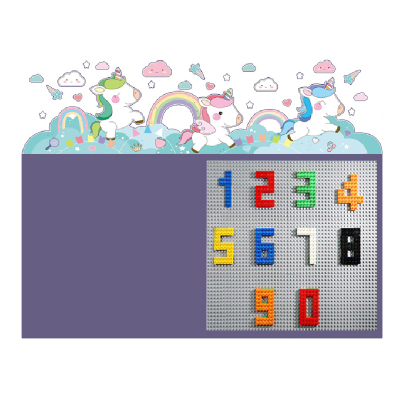 双层造型黑板墙积木组合儿童家用