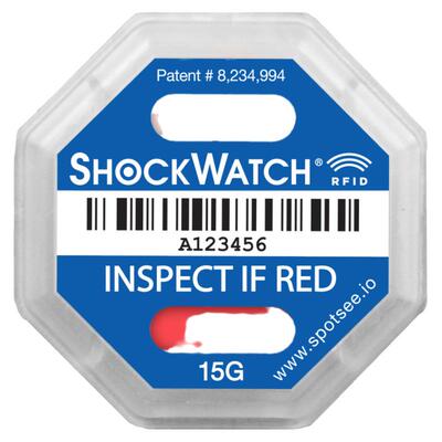 ShockWatch RFID 防震动标签 可自动读取不干胶震动监测美国进口