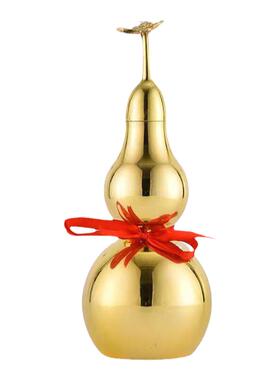 纯铜枝叶葫芦纯铜镇宅摆设客厅