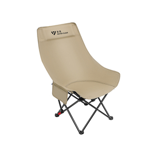 户外折叠椅月亮椅加高三档可调节便携式露营椅子躺椅沙滩钓鱼椅凳