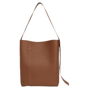 百丽箱包勃艮第系列酒鬼袋09头层牛皮包包女通勤真皮托特包水桶包