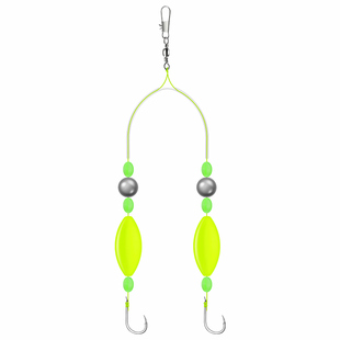 反底钓子线双钩成品欧鲤钩反底钓组金袖伊势尼鱼钩水怪钓组手海竿