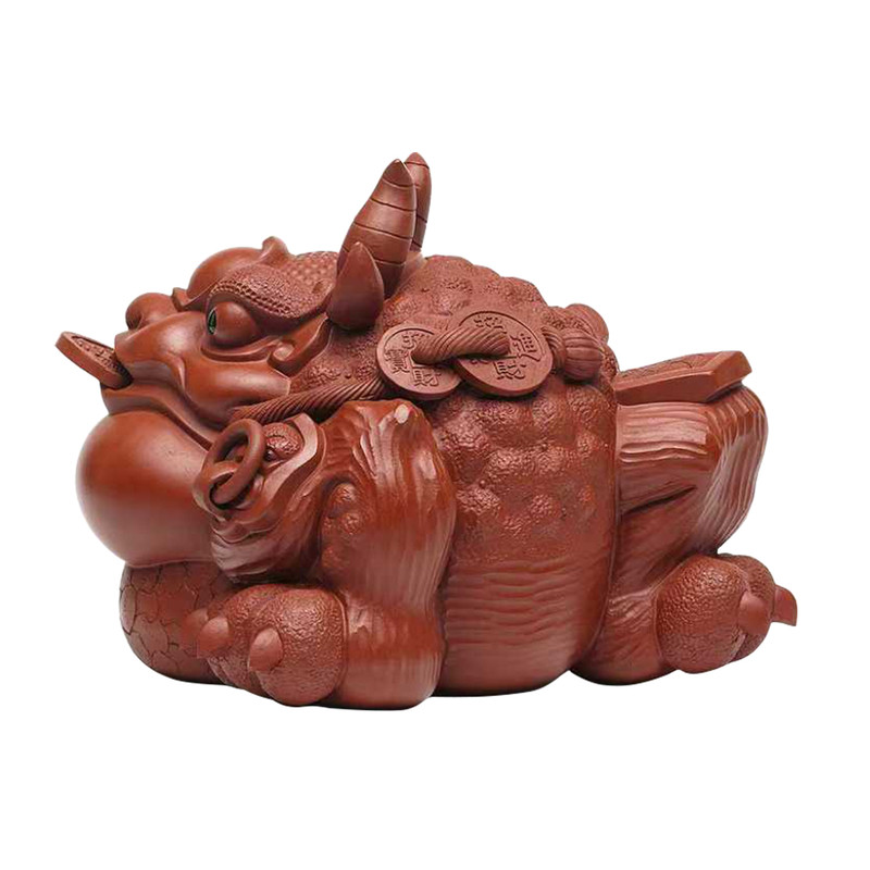 宜兴招财紫砂茶宠摆件