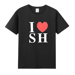 IOSH上海东方明珠印象旅游纪念 T恤短袖上衣2025新款休闲显瘦上衣