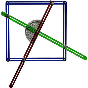 获奖教具正方形十字架动点三角形全等相似磁模型初中数学老师赛课