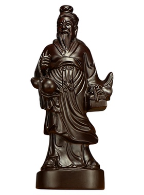 匠心雕刻华佗黑檀木中式