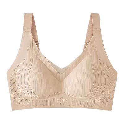 无痕内衣女大胸显小收副乳防下垂无钢圈小胸聚拢提拉调整型文胸罩