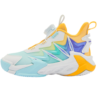 乔丹童鞋男童篮球鞋钮扣鞋子2026春秋网面轻便男孩球鞋儿童运动鞋