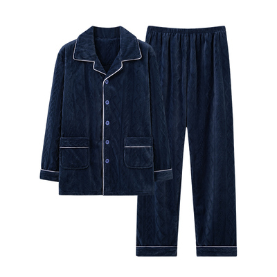 帕兰朵睡衣男士秋冬季2025新款男高级感珊瑚绒男款加绒加厚家居服