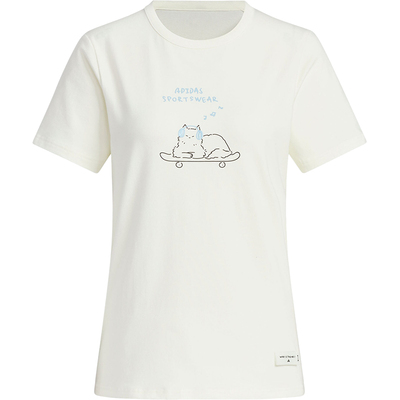 Adidas/阿迪达斯正品W GFX Z TEE女士运动休闲短袖T恤JN6660