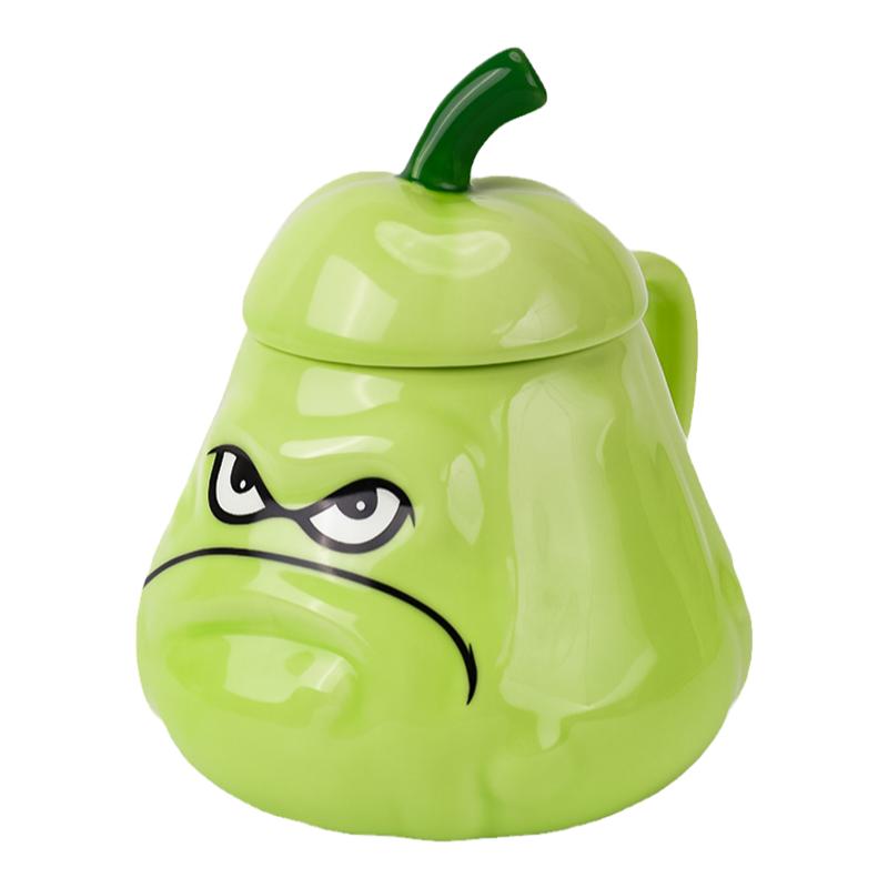 植物大战僵尸窝瓜水杯创意陶瓷马克杯家用办公室搞怪喝水倭瓜杯子
