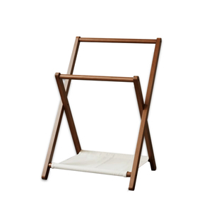 床头衣帽架家用卧室落地折叠挂衣架床边搭衣架晚上放衣服收纳架子