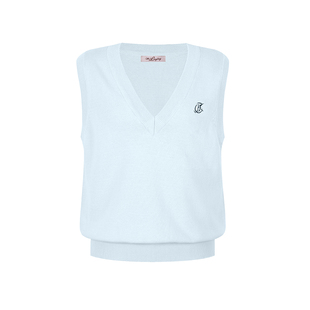 花铃太太哲之道针织马甲秋款学院风毛衣针织短袖穿搭薄款女jk制服