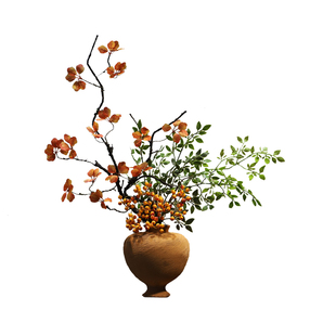 新中式侘寂风陶瓷花瓶禅意插花民宿酒店桌面宋代美学玄关高级摆件