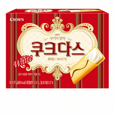 韩国进口克丽安夹心条饼干奶油味