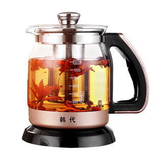韩代保温电热养生杯办公室煮茶电加热烧水杯宿舍电炖杯玻璃养生壶