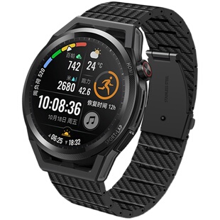 适用华为手表GT3表带GT2腕带watch3Pro智能运动替换带时尚运动/保时捷款42mm46碳纤维凯夫拉新款高级男士22mm