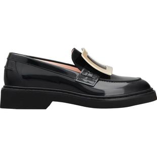 【新年礼物】Roger Vivier/RV女鞋Viv Rangers漆皮方扣厚底乐福鞋