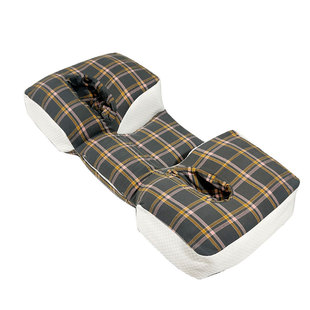 侧睡护耳枕头防压耳洞枕中间低两边高分区可调高度颈椎反弓护颈枕