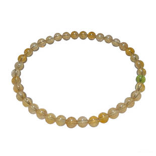 天然巴西老矿小颗粒黄碧玺手链碧玺水晶饰品一物一图送礼物情侣女