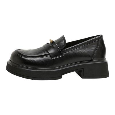 星期六女英伦厚底乐福鞋