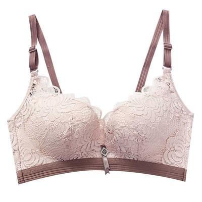 75A 80A小胸聚拢无钢圈内衣文胸调整媛柔9915A杯中厚精致蕾丝