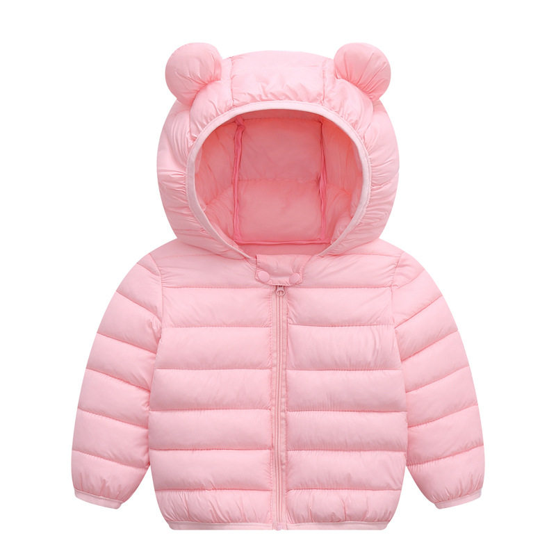 冬季中小童连帽轻薄保暖棉服外套