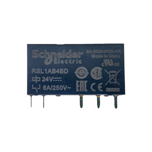 施耐德RSL1AB4BD薄片式继电器DC24V RSL1PVBU薄型继电器RSLZVA1