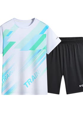儿童羽毛球服套装男童速干运动服