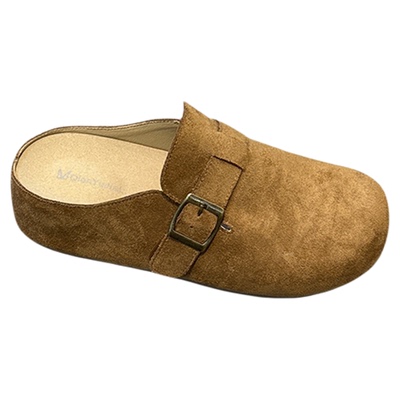 轻便一脚蹬勃肯拖鞋复古皮带扣