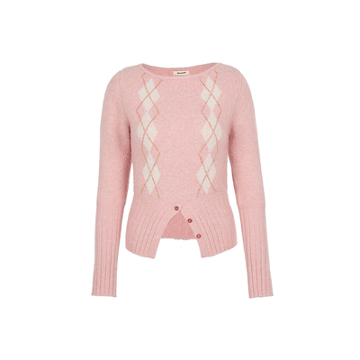 Howwell25AW漏肩羊毛针织衫