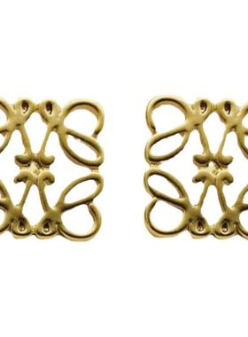 s925银针立体镂空花纹网红百耳钉