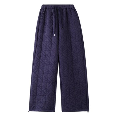 MDCWSTUDIO菱形格卫裤加厚休闲裤