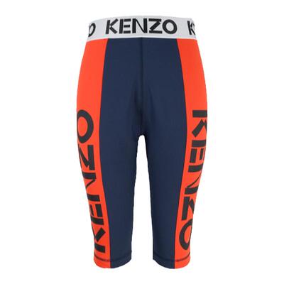 KENZOlogo印花深蓝色运动短裤