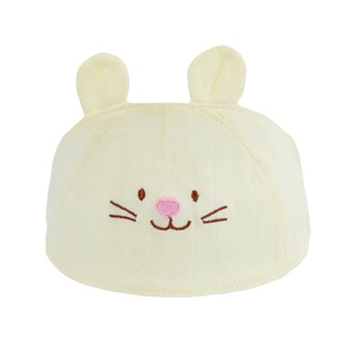 婴儿夏季遮脑门帽子薄款宝宝护囟门帽新生儿可爱空顶春秋胎帽凉帽