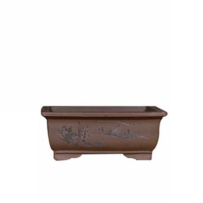 陶瓷海棠长方形丛林紫砂花盆
