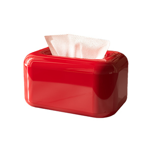 纸巾盒客厅高档复古风纸抽盒家用茶几餐巾纸收纳带弹簧桌面抽纸盒