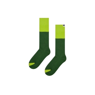 【25秋冬款】Happy Socks潮流百搭ins堆堆袜子个性小众绿色中筒袜