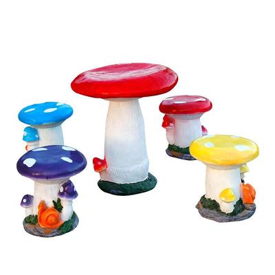 小区庭院花园幼儿园桌椅景观雕塑