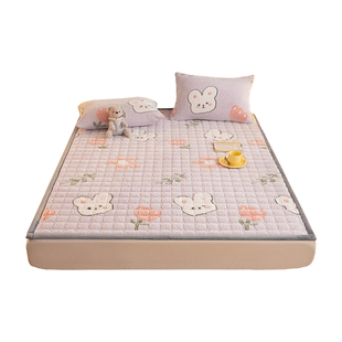 a类珊瑚牛奶绒床垫家用冬天保暖毛绒毛毯软垫单人加厚垫被床褥子