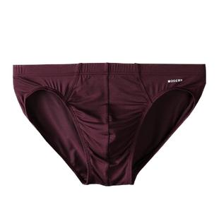 专柜正品 德国舒雅男士时尚柔软短裤纯莫代尔纯色中腰三角内裤