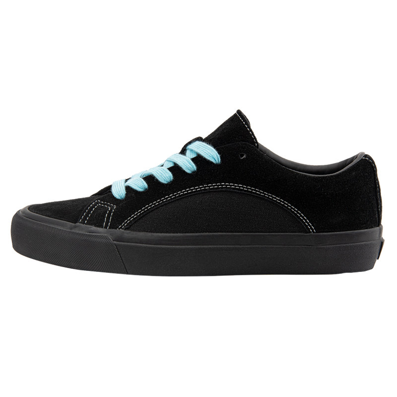 Wanswer顽尔 纯黑经典美式复古男女学生专业运动麂皮帆布滑板鞋