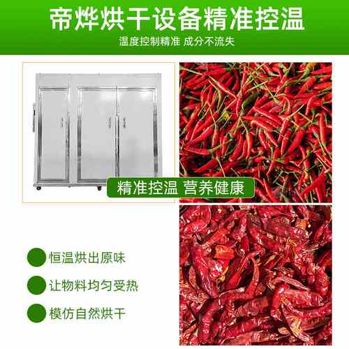 帝烨中药材食品烘干机腊肠果蔬菌菇干燥烘干房多功能烘干箱箱式