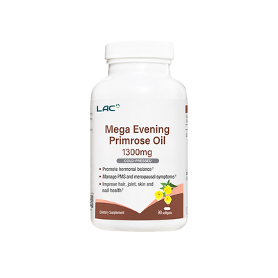 LAC利维喜月见草油软胶囊1300mg软巢保养调理女内分泌官方90粒/瓶