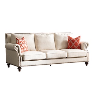 和年美家复古美式布艺沙发小户型客厅可拆洗大三人四人位沙发组合