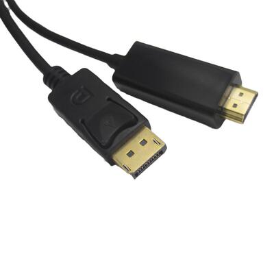 八鹰dp转hdmi线 Displayport转hdmi线大DP接口 to HDMI高清转接线