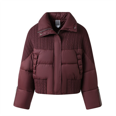 妈妈春装加绒加厚外套洋气