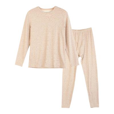 贴心男士圆领秋衣秋裤套装秋冬新款修身保暖内衣打底线衣线裤1655