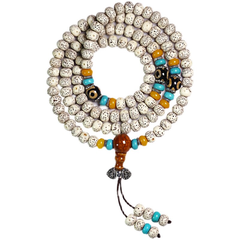 星月菩提手串108颗毛衣链天珠